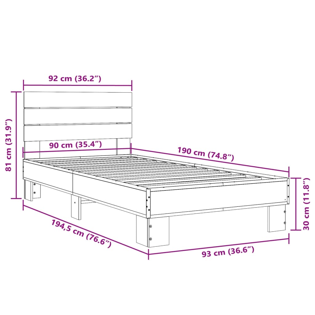 Bed Frame Without Mattress Single