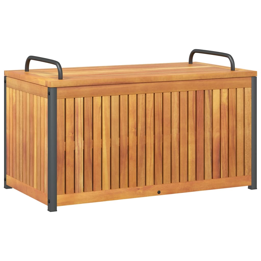 Outdoor Cushion Box Solid Wood Acacia And Steel