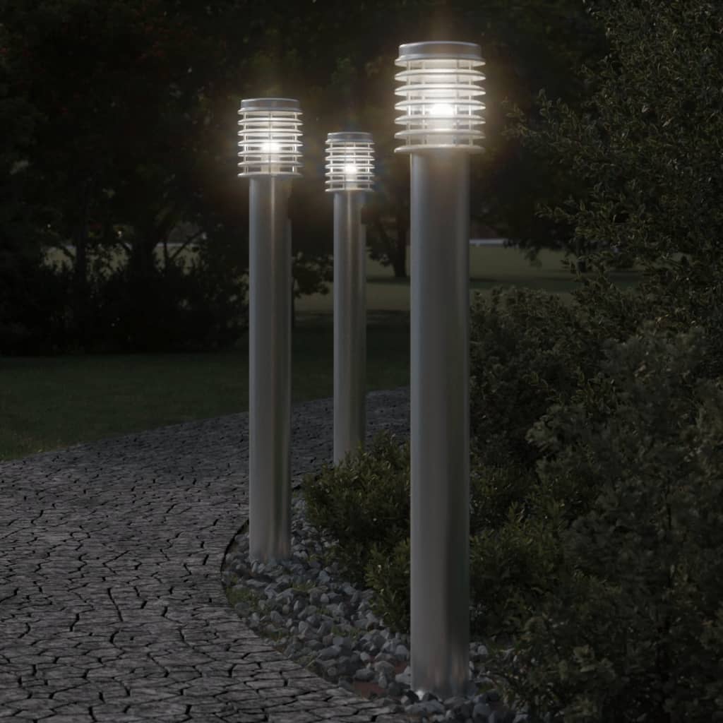 Outdoor Floor Lamp 110Cm Stainless Steel
