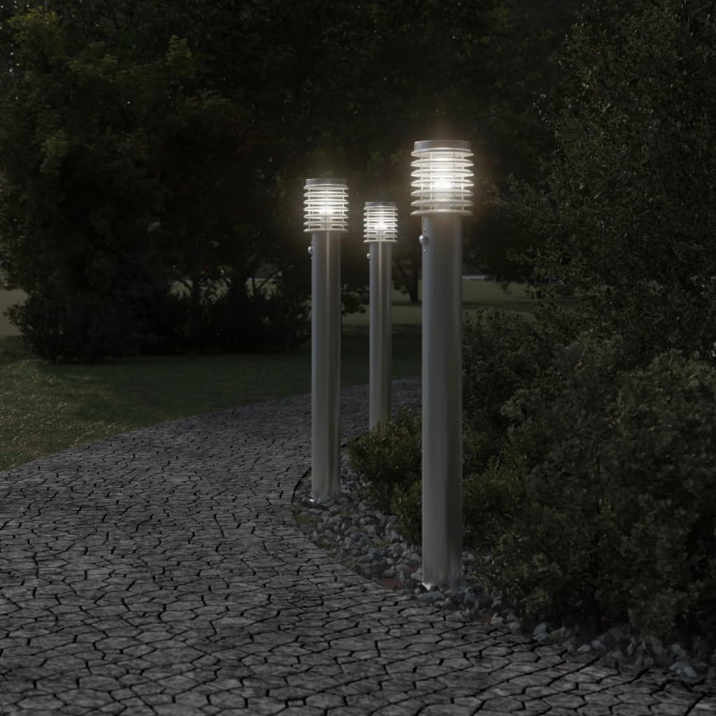 Outdoor Floor Lamp 110Cm Stainless Steel