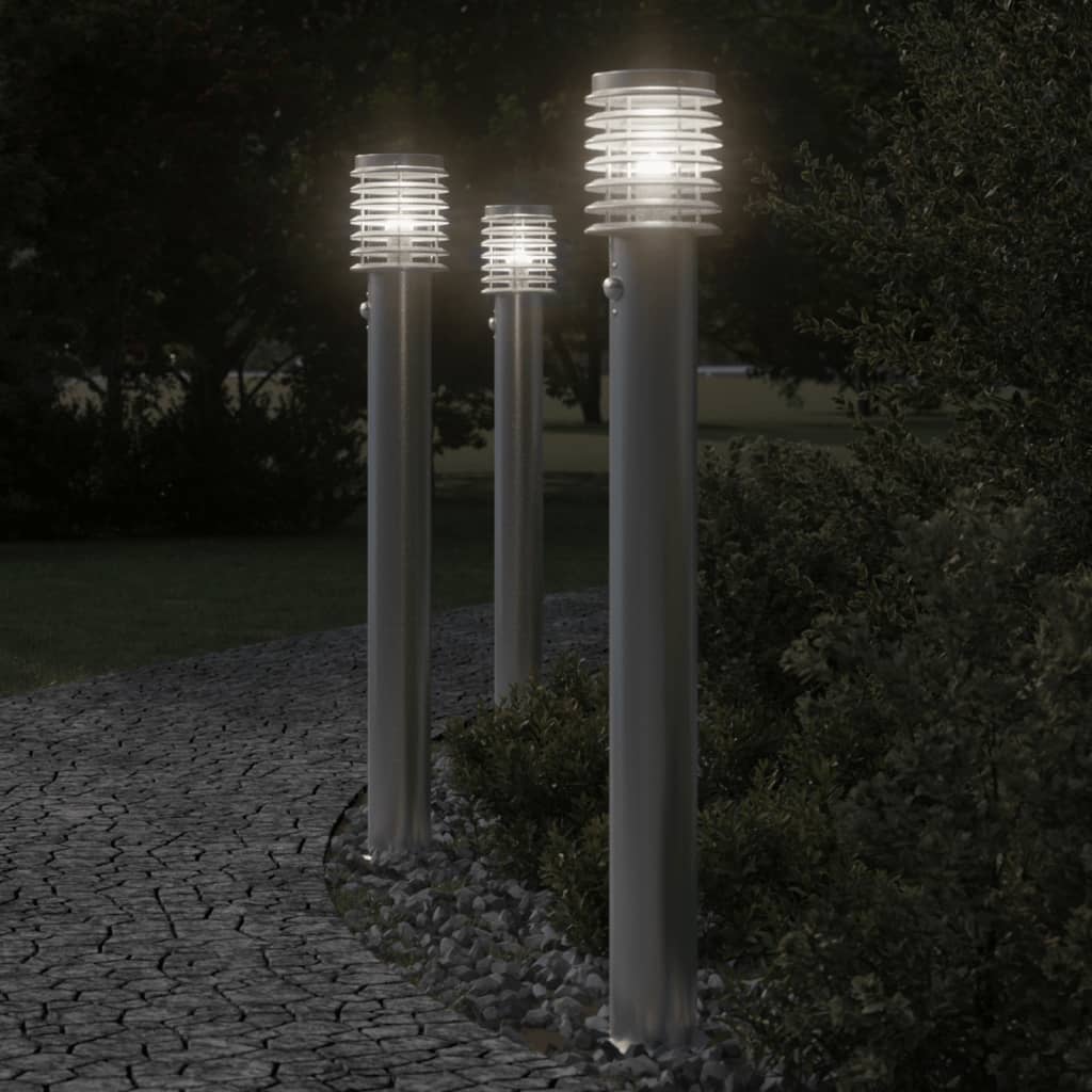 Outdoor Floor Lamp 110Cm Stainless Steel