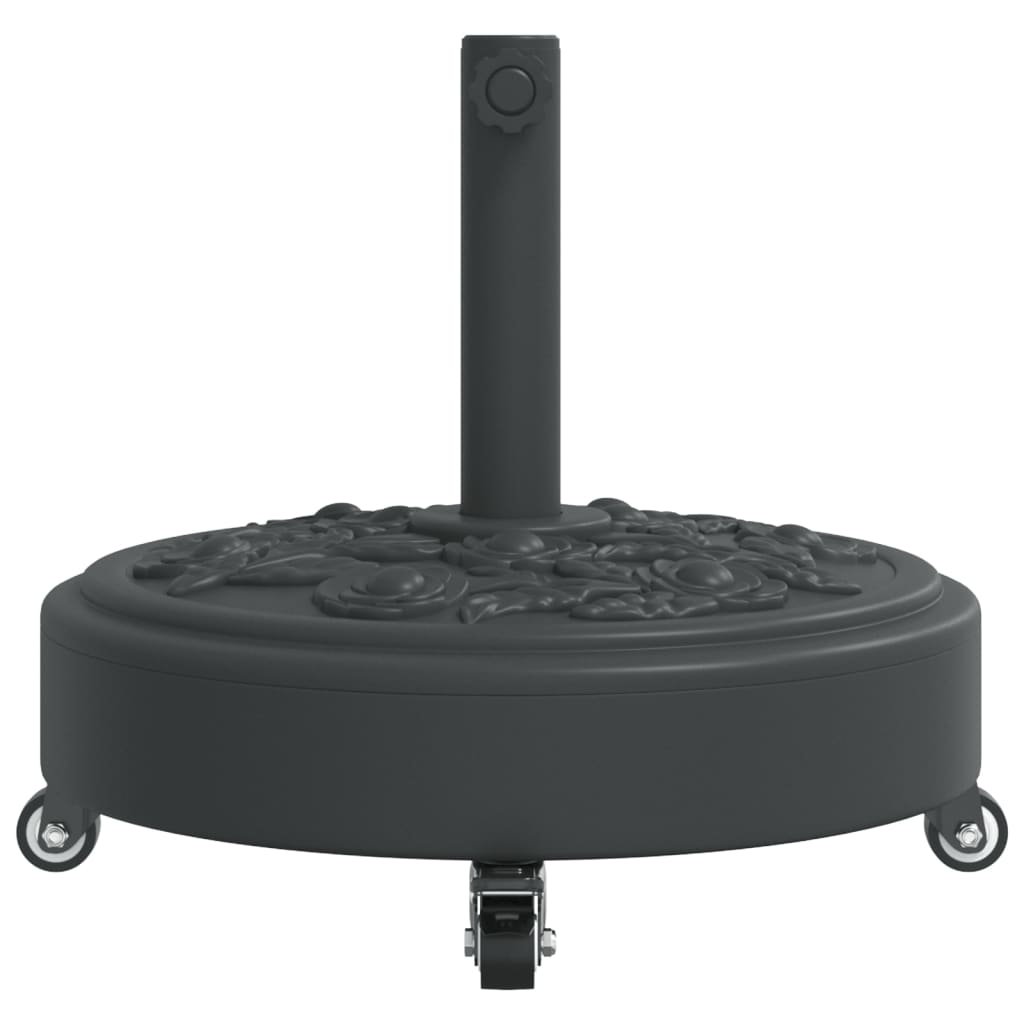 Parasol Base With Wheels For Ø38 / 48 Mm Poles Round