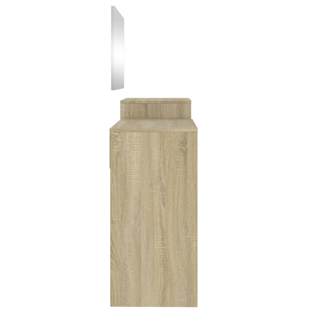 3 Piece Dressing Table Set Engineered Wood