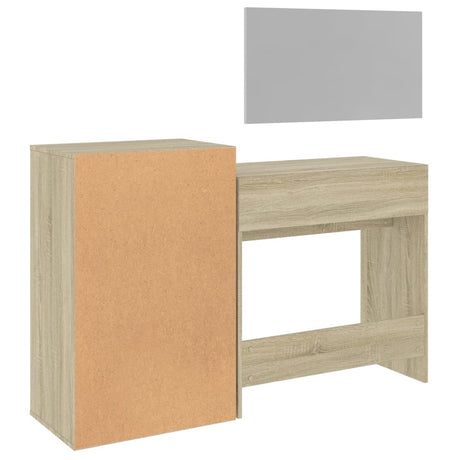 3 Piece Dressing Table Set Engineered Wood