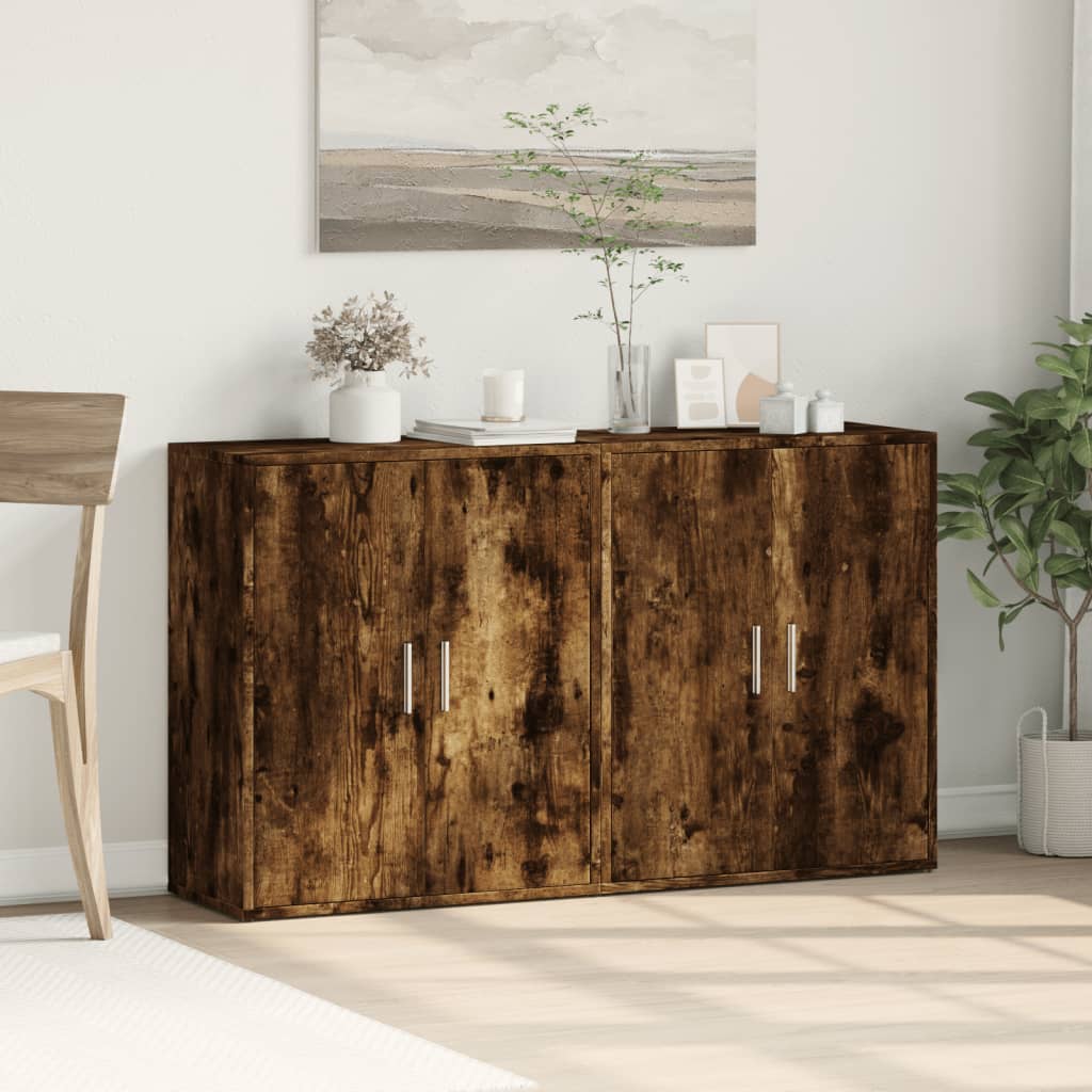 Sideboards 2 Pcs 60X31X70 Cm Engineered Wood