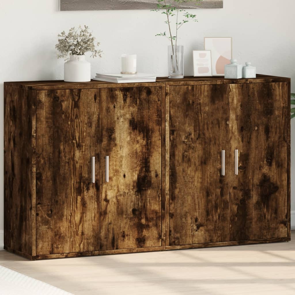 Sideboards 2 Pcs 60X31X70 Cm Engineered Wood