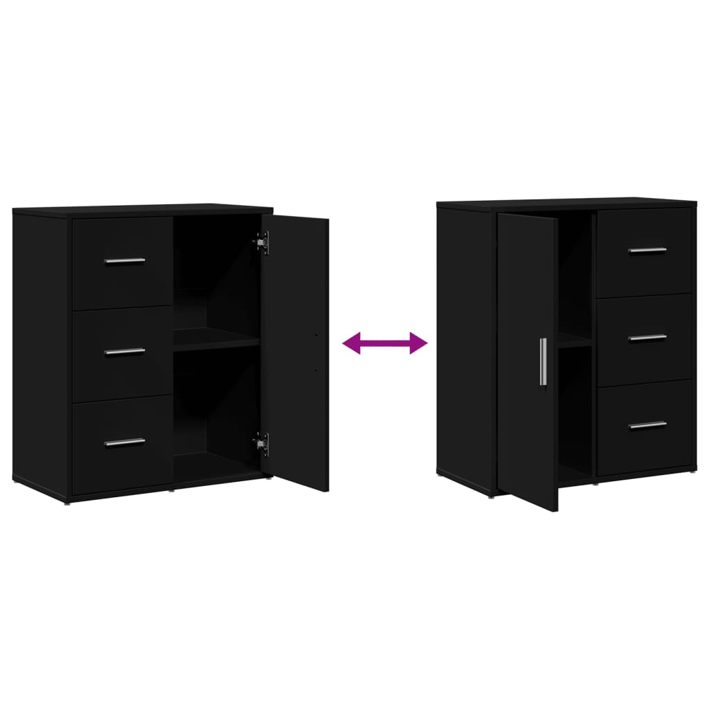 Sideboards 2 Pcs 60X31X70 Cm Engineered Wood