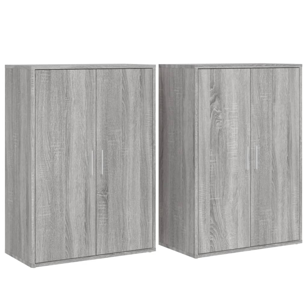 Sideboards 2 Pcs 60X31X84 Cm Engineered Wood
