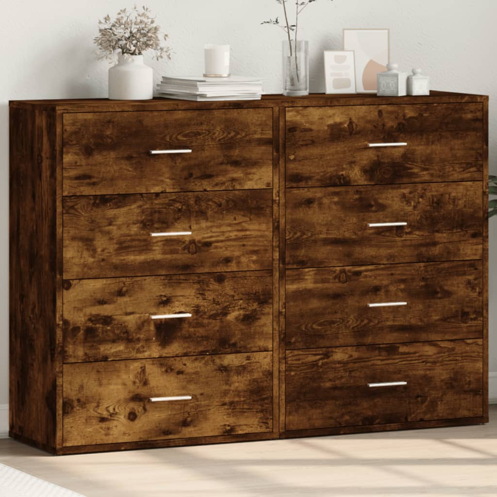 Sideboards 2 Pcs 60X31X84 Cm Engineered Wood