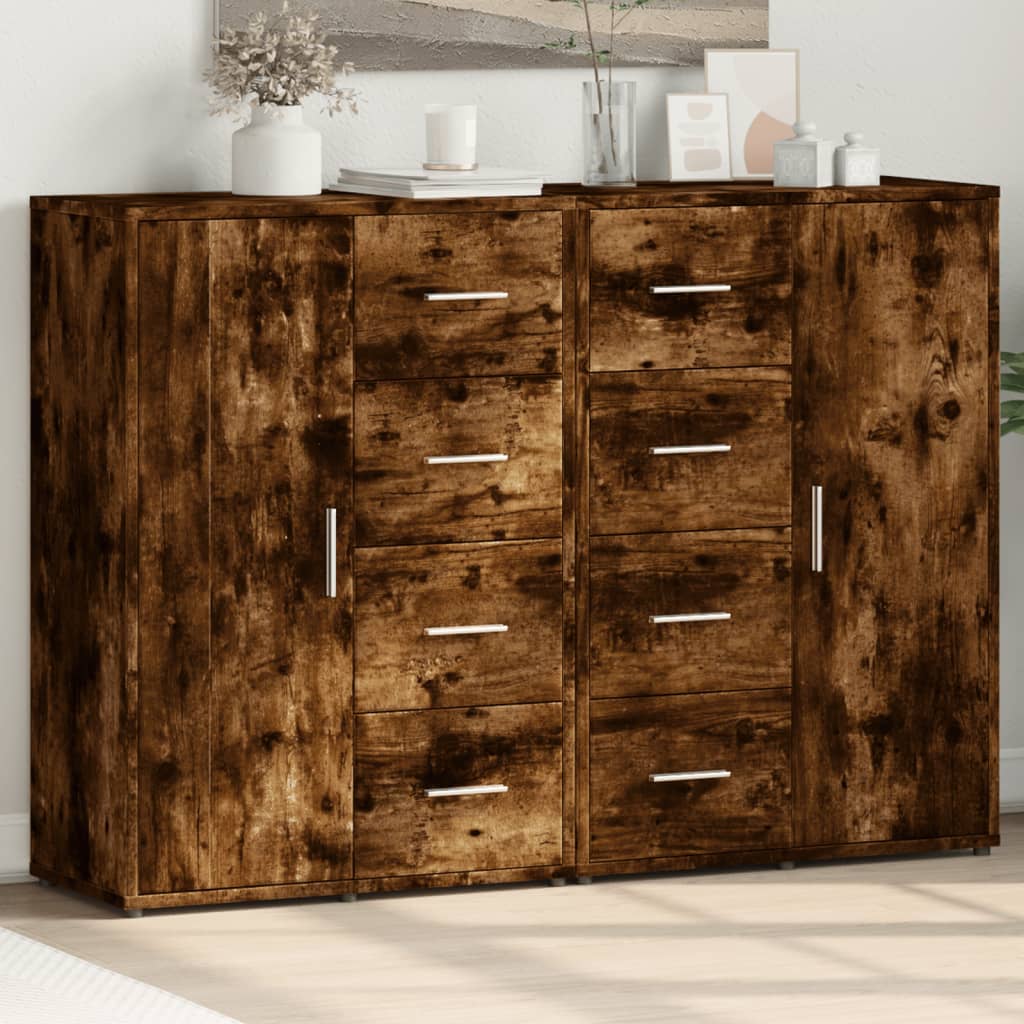 Sideboards 2 Pcs 60X31X84 Cm Engineered Wood