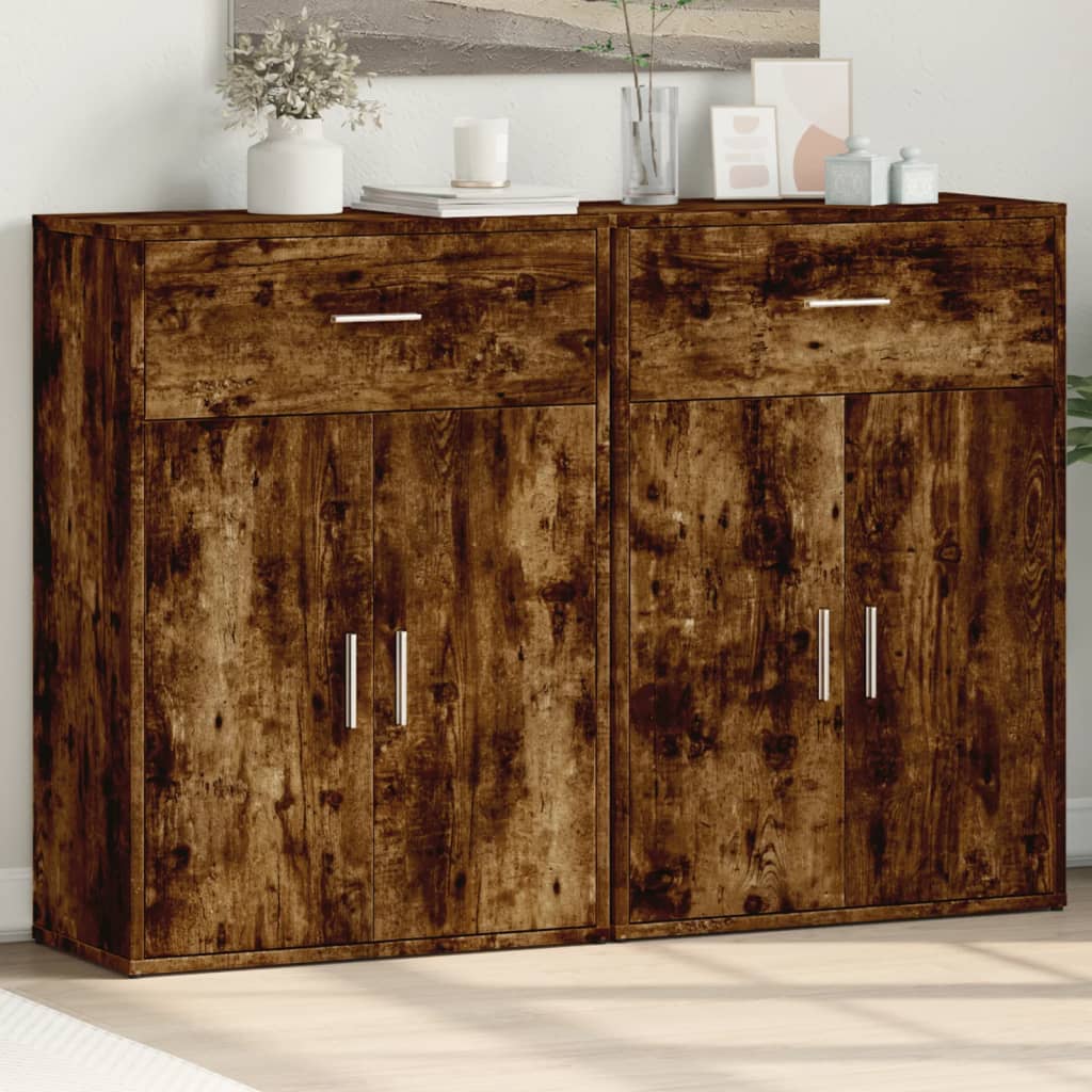 Sideboards 2 Pcs 60X30X84 Cm Engineered Wood