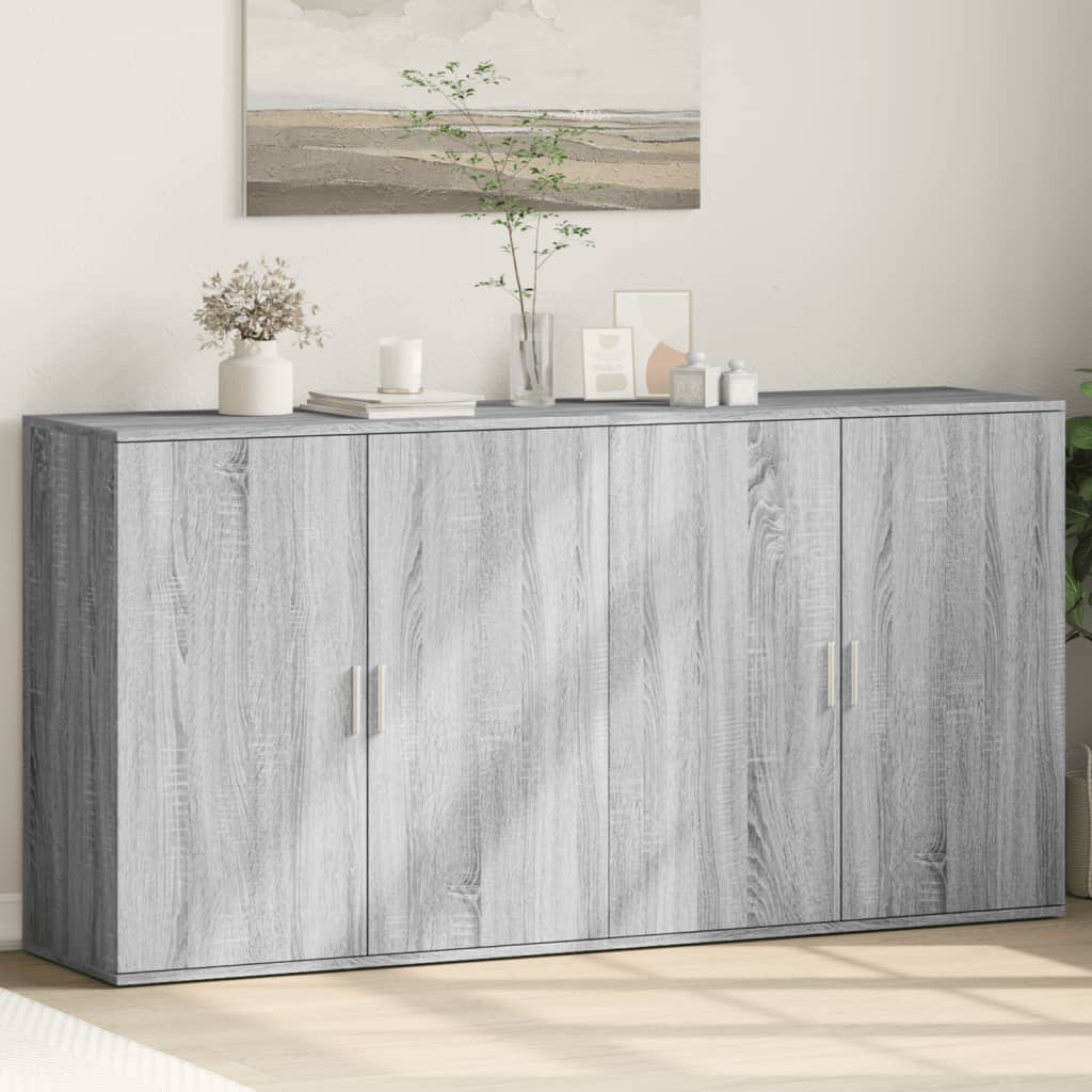 Sideboards 2 Pcs 79X38X80 Cm Engineered Wood
