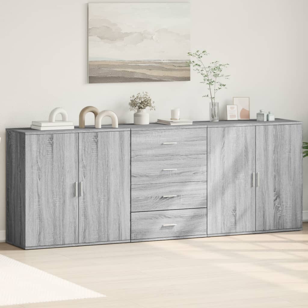 Sideboards 3 Pcs Engineered Wood