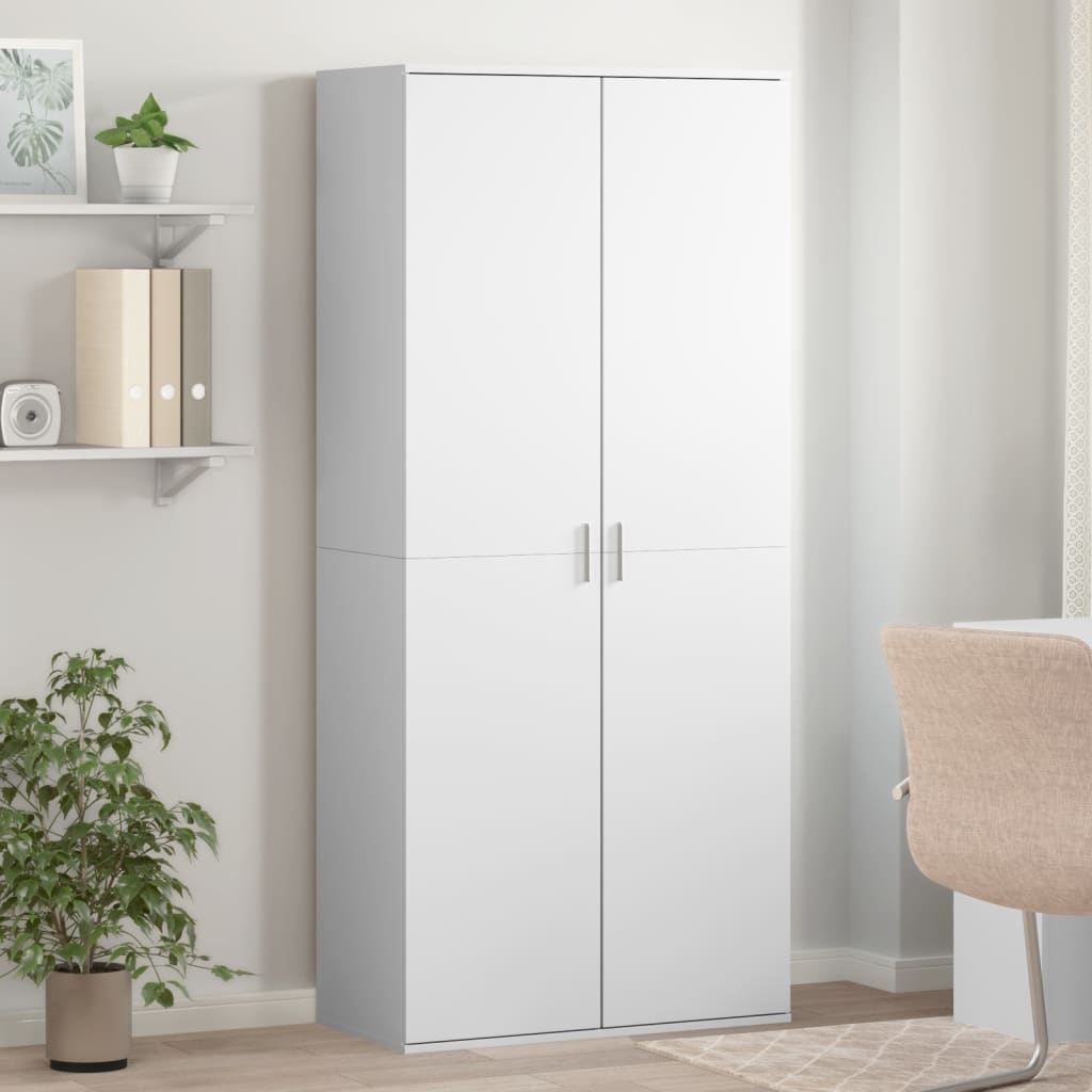 Shoe Cabinet 80X39X178 Cm Engineered Wood