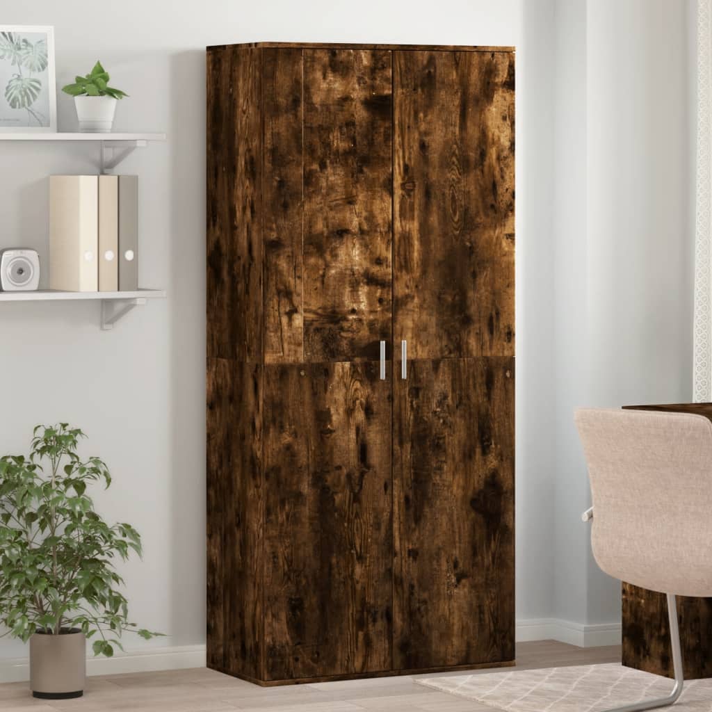 Shoe Cabinet 80X39X178 Cm Engineered Wood