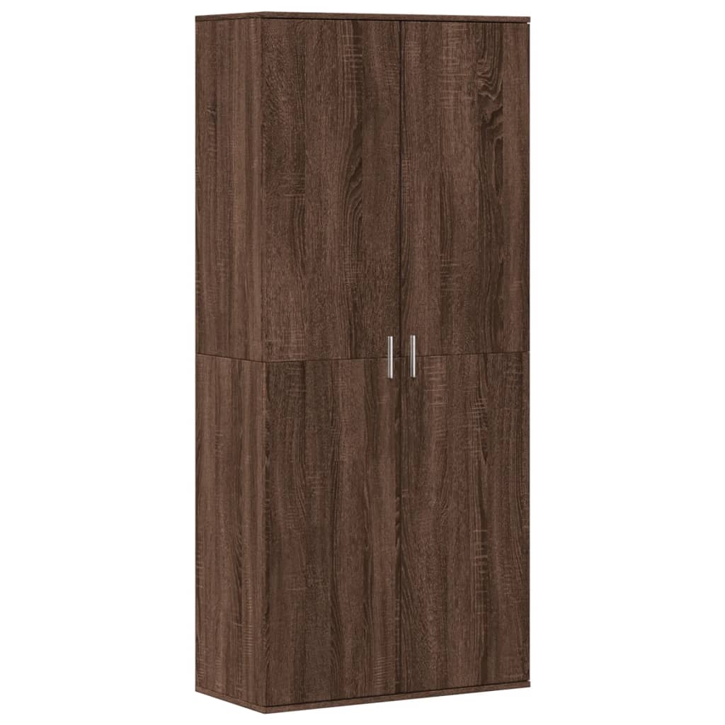 Shoe Cabinet 80X39X178 Cm Engineered Wood