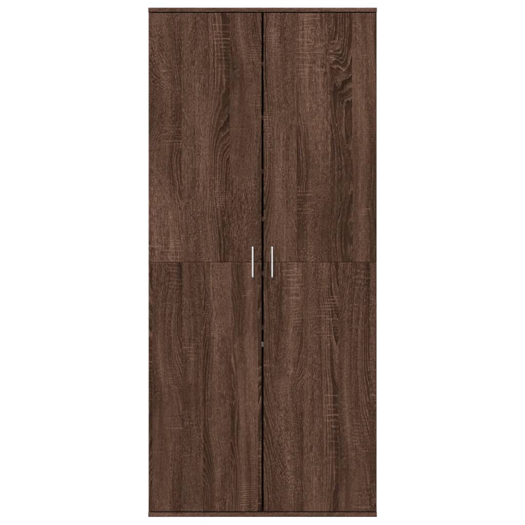 Shoe Cabinet 80X39X178 Cm Engineered Wood
