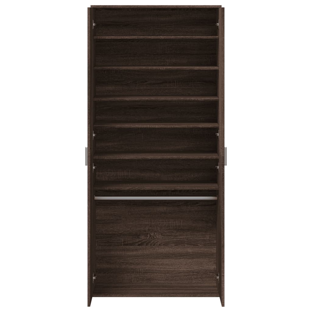 Shoe Cabinet 80X39X178 Cm Engineered Wood