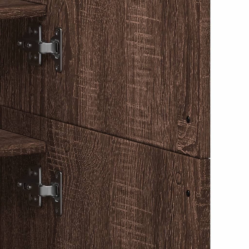 Shoe Cabinet 80X39X178 Cm Engineered Wood