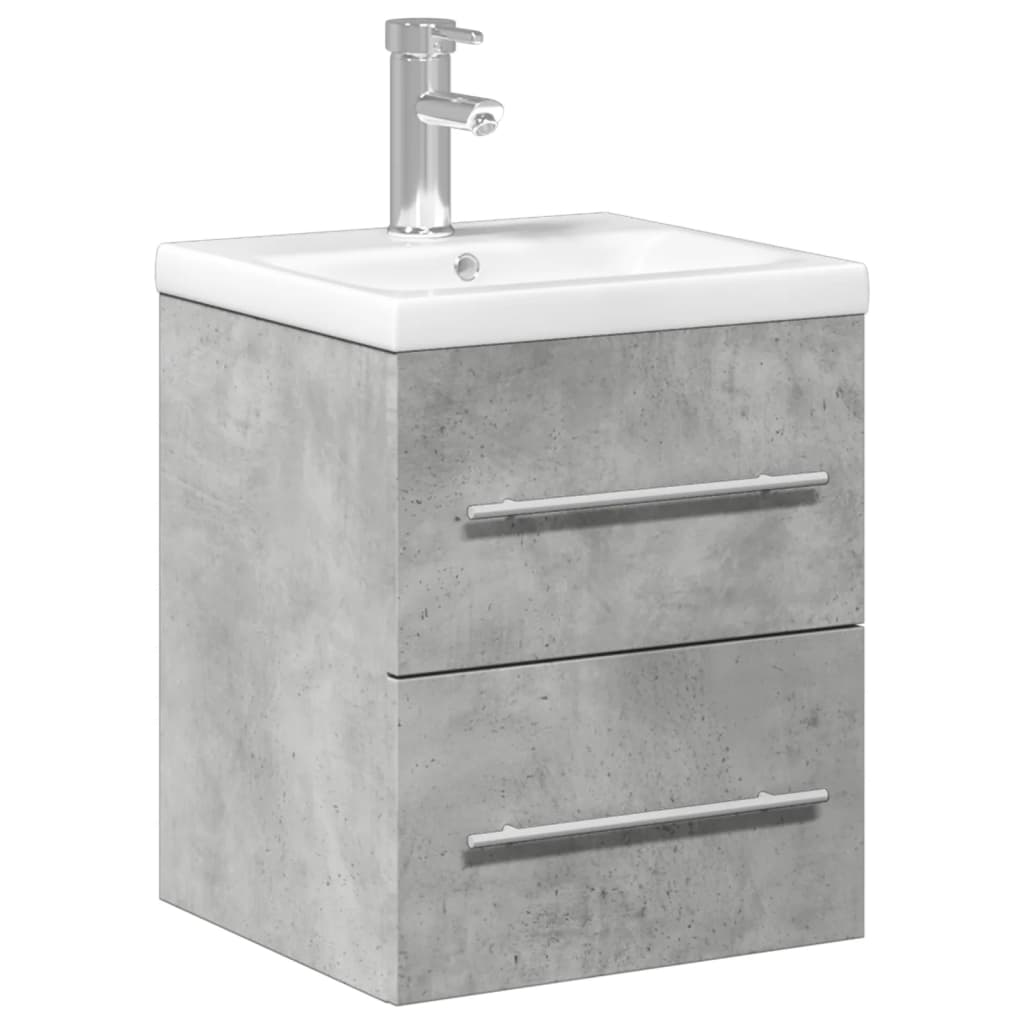 Bathroom Sink Cabinet With Built-In Basin