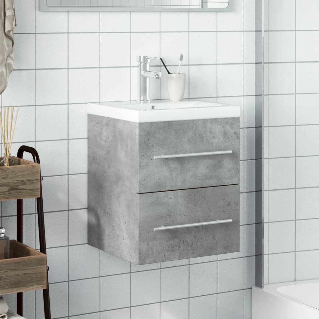 Bathroom Sink Cabinet With Built-In Basin