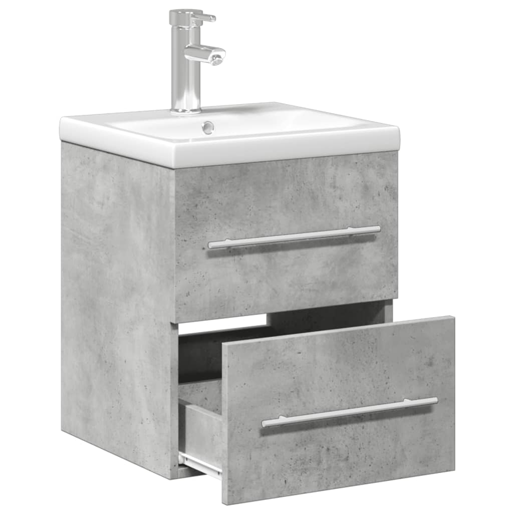 Bathroom Sink Cabinet With Built-In Basin