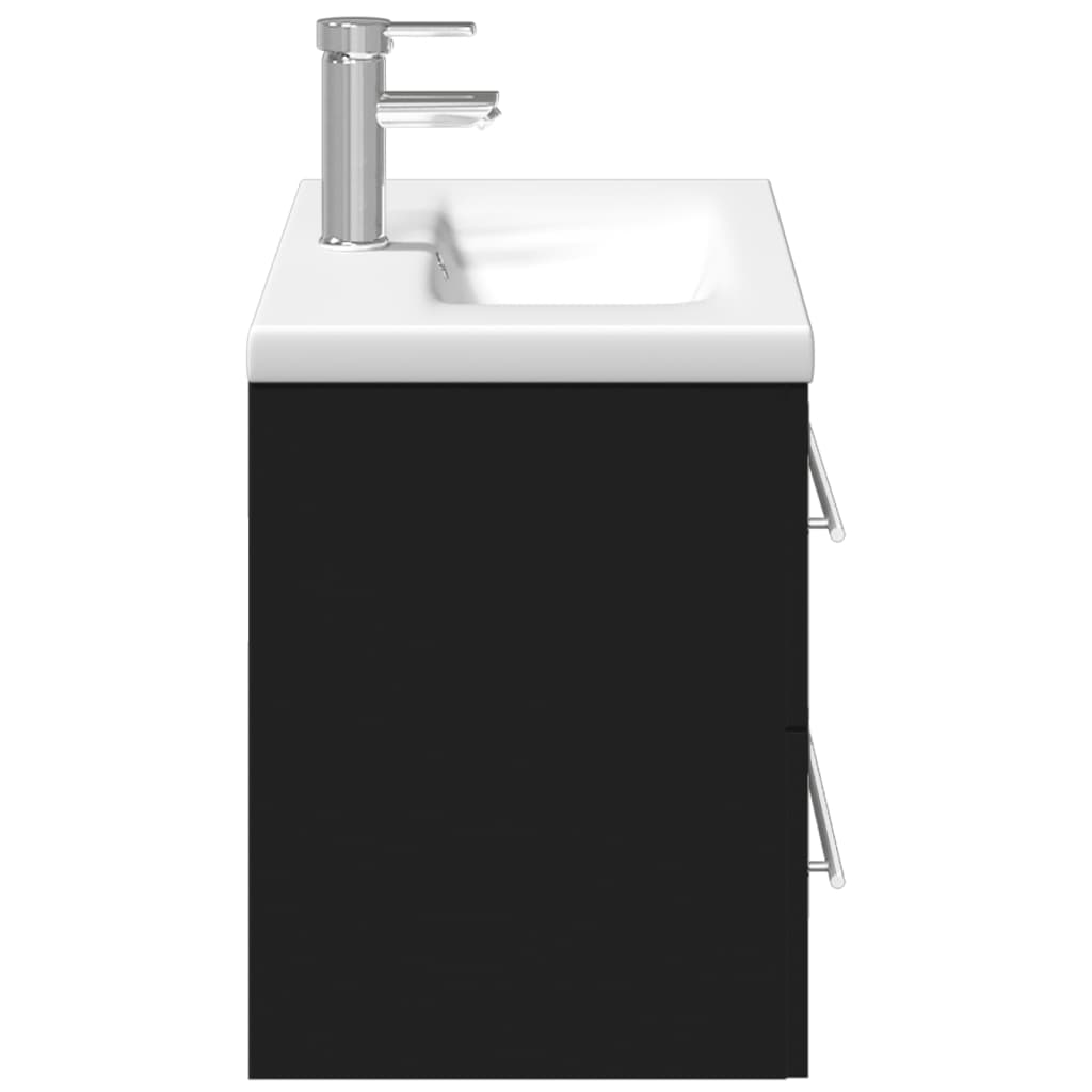 Bathroom Sink Cabinet With Built-In Basin