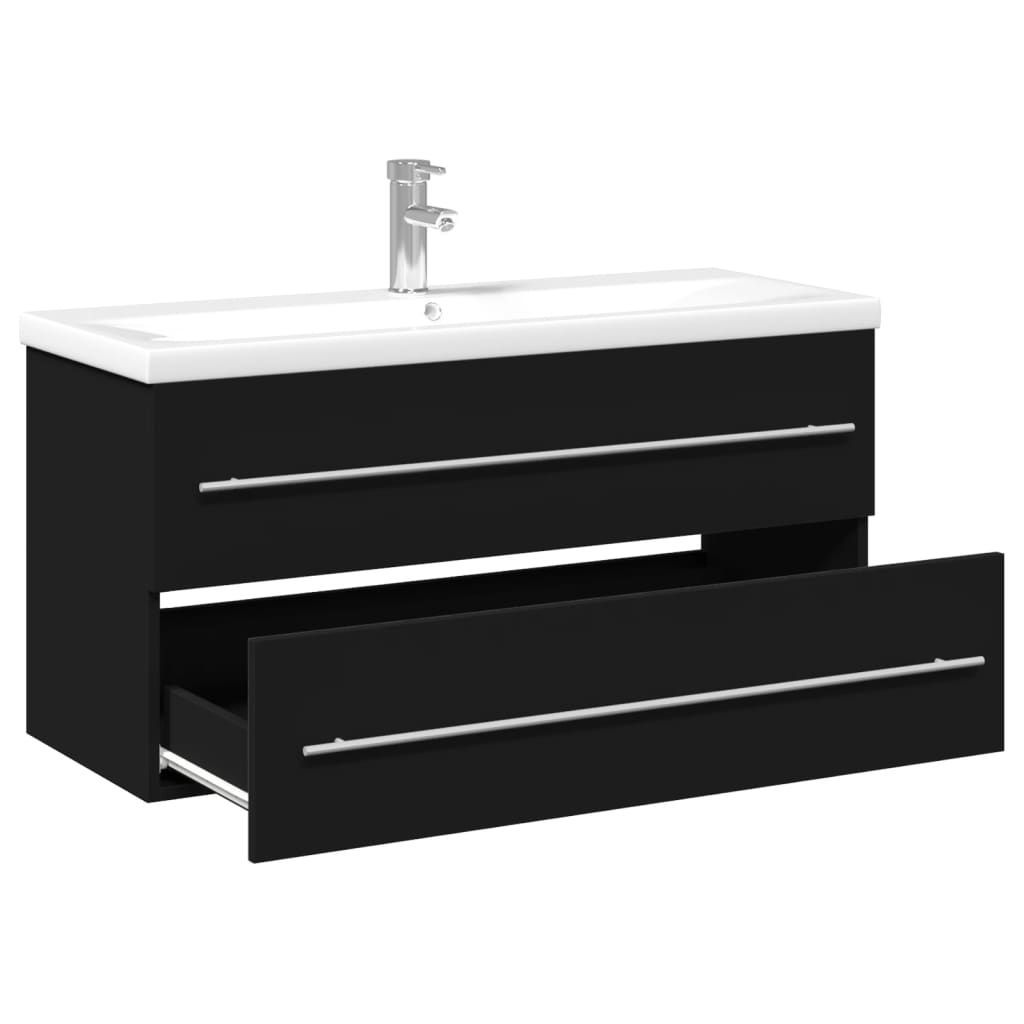 Bathroom Sink Cabinet With Built-In Basin