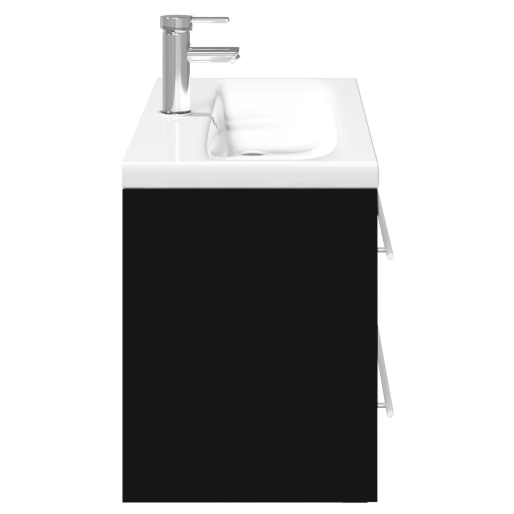 Bathroom Sink Cabinet With Built-In Basin