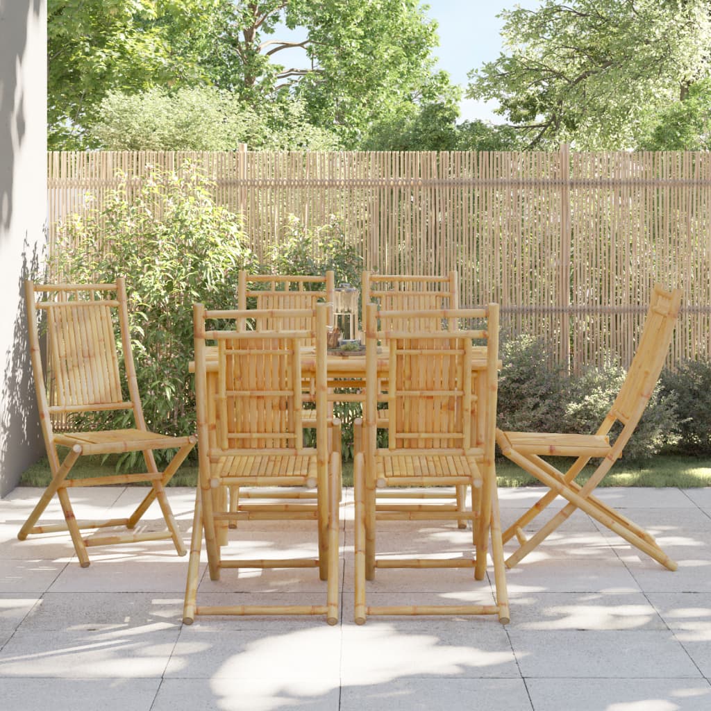 Folding Garden Chairs 2 Pcs 46X66X99 Cm Bamboo