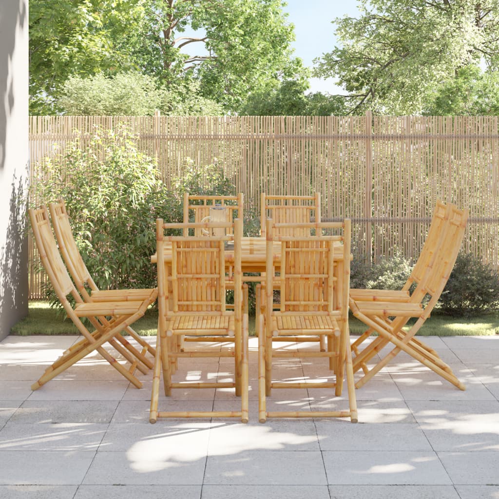 Folding Garden Chairs 2 Pcs 46X66X99 Cm Bamboo