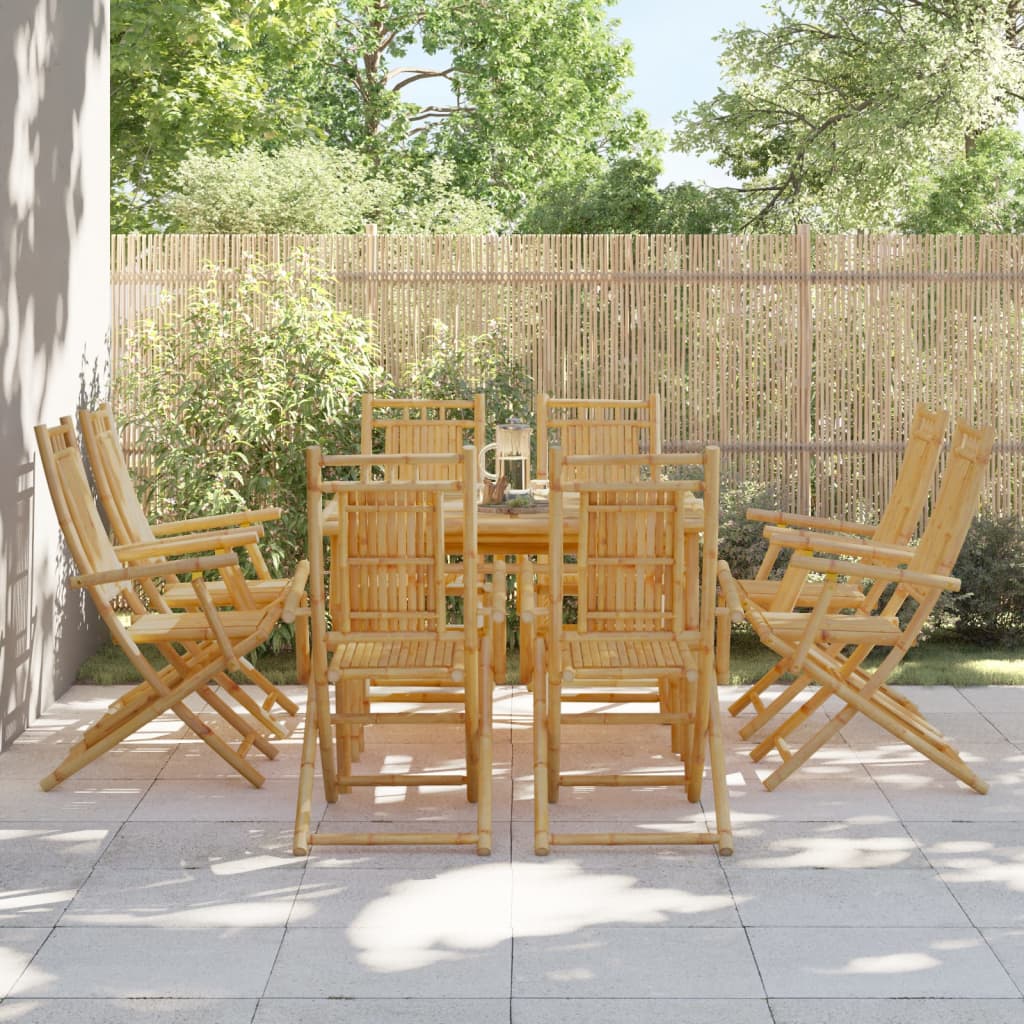 Folding Garden Chairs 2 Pcs 46X66X99 Cm Bamboo