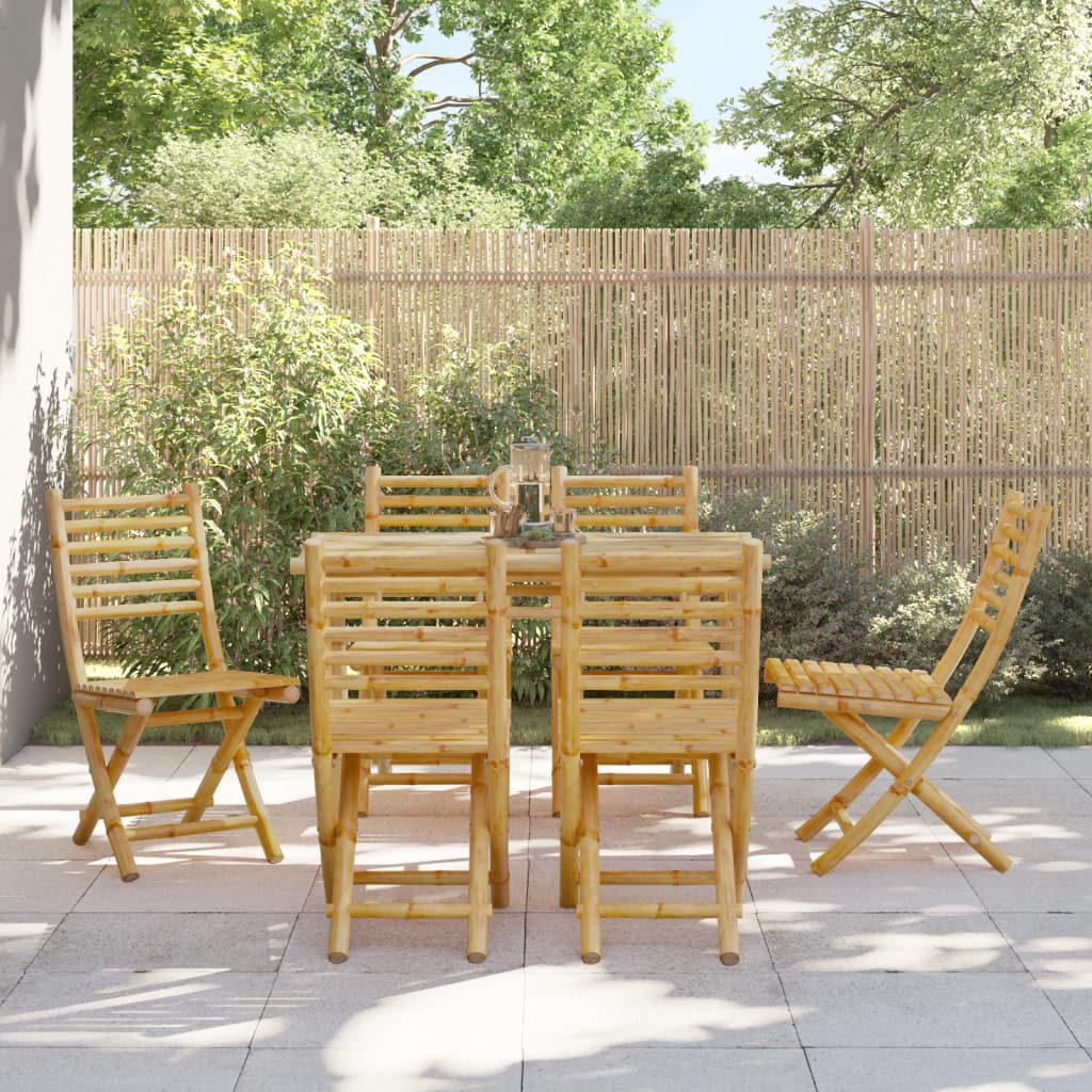 Folding Garden Chairs 2 Pcs 43X54X88 Cm Bamboo