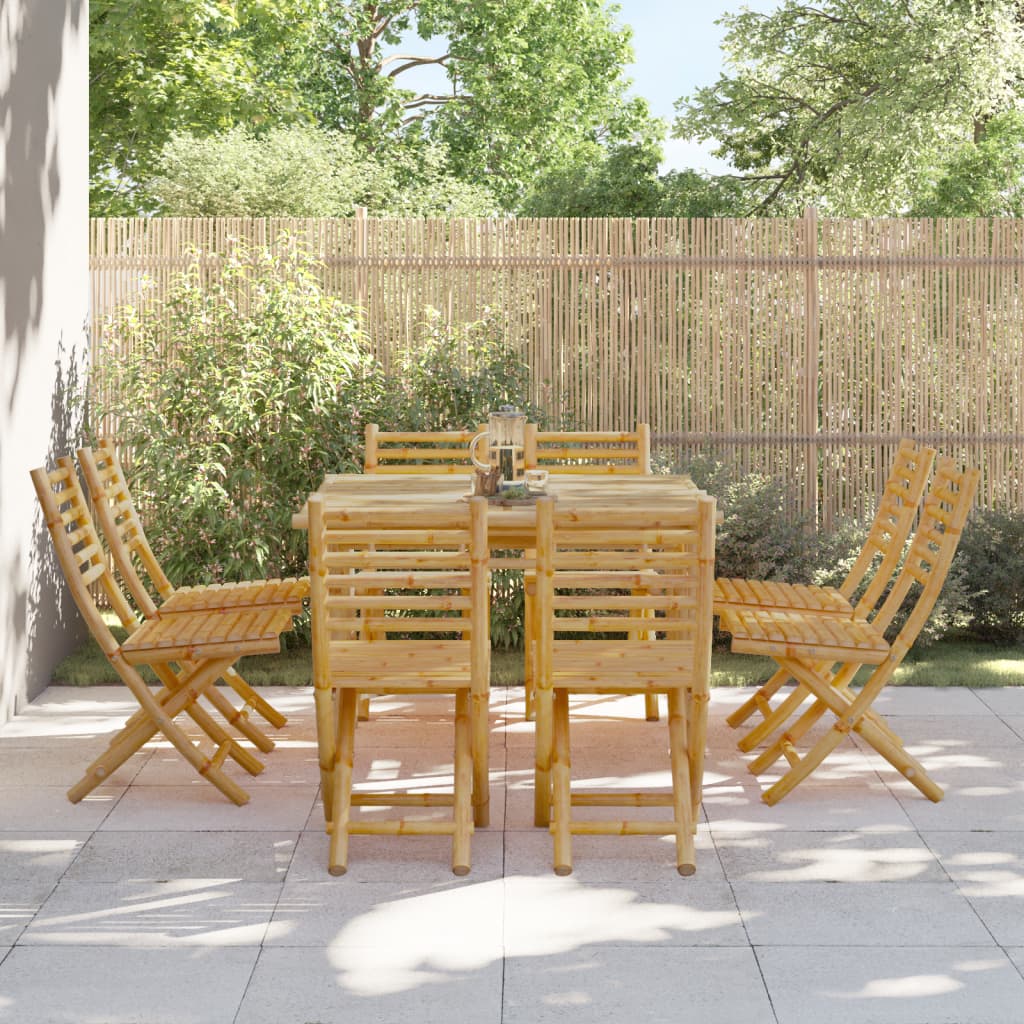 Folding Garden Chairs 2 Pcs 43X54X88 Cm Bamboo