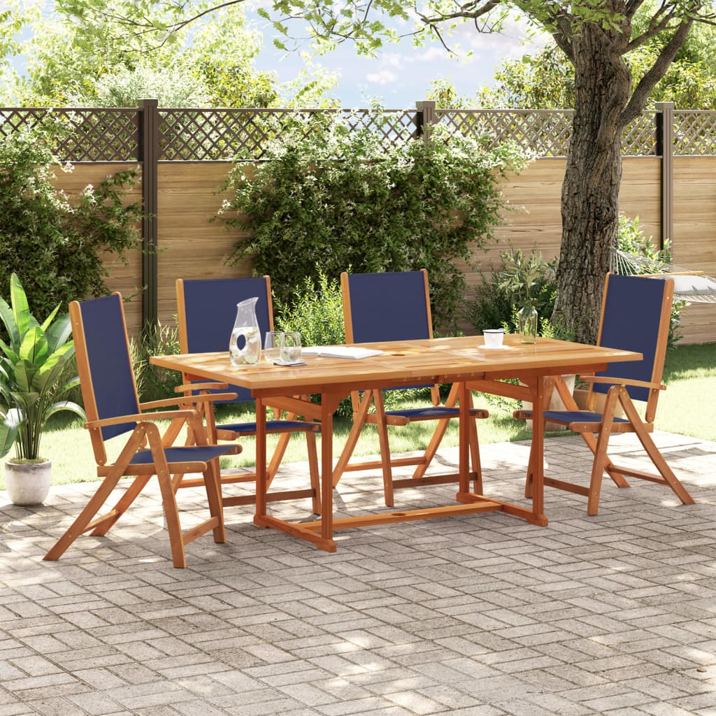 7 Piece Outdoor Dining Set Solid Acacia Wood