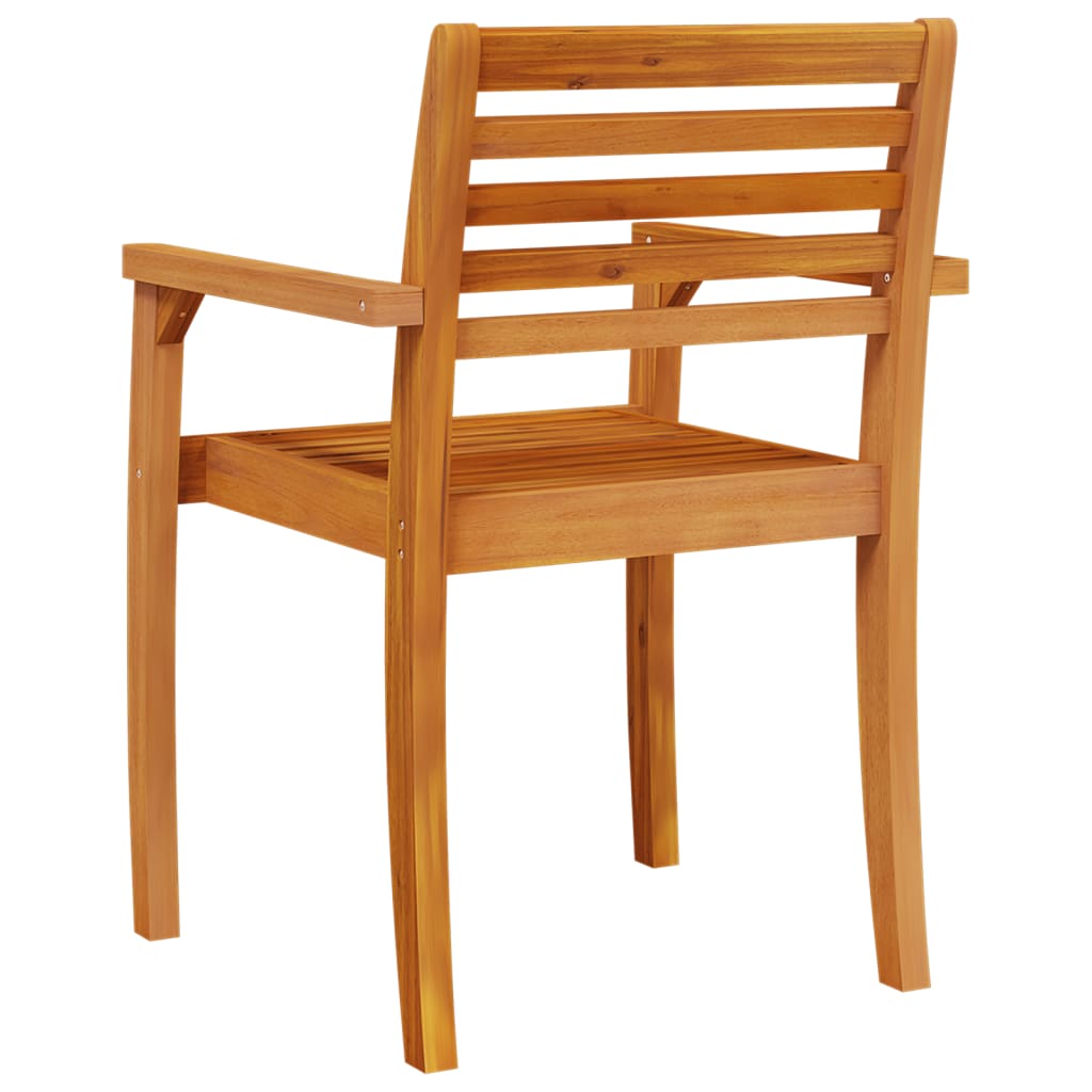 Garden Chairs 4 Pcs 59X55X85 Cm Solid Wood Acacia