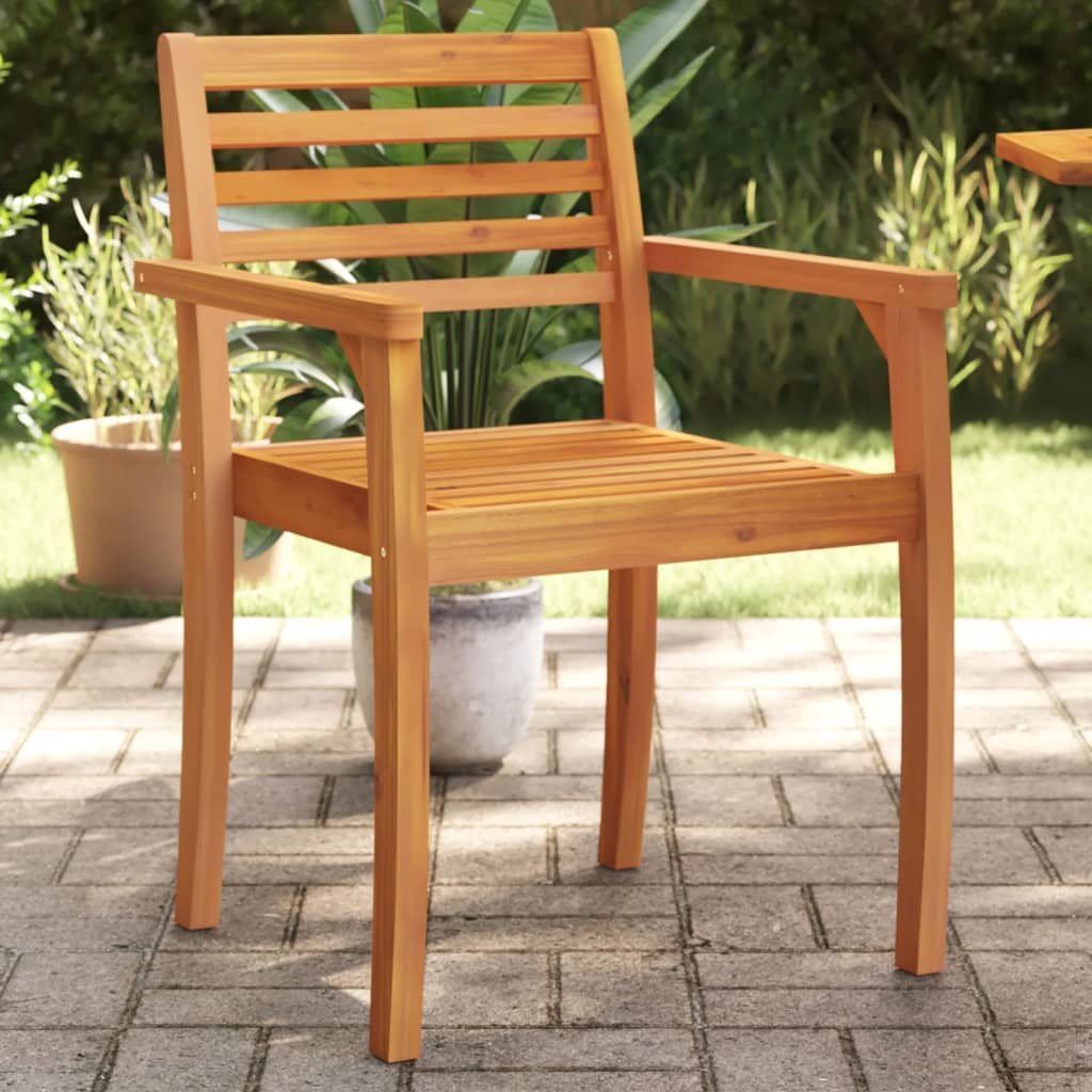 Garden Chairs 4 Pcs 59X55X85 Cm Solid Wood Acacia