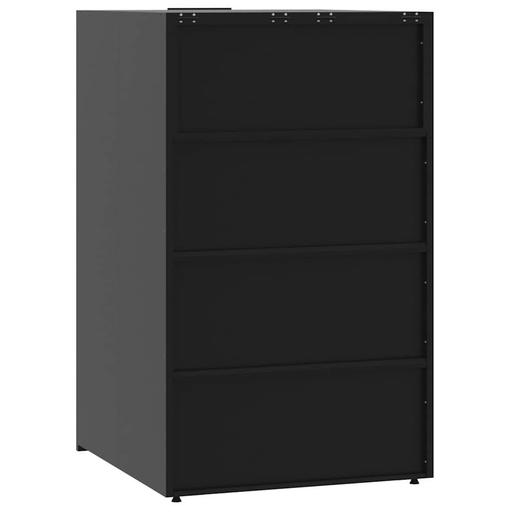 Wheelie Bin Storage For 5 Bins 345X79X117 Cm Steel