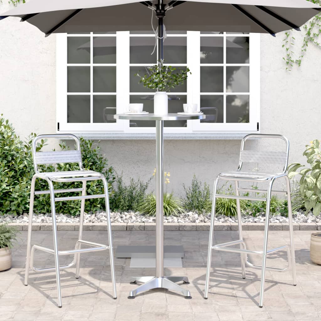 Outdoor Bar Table Height Adjustable Ø Aluminium
