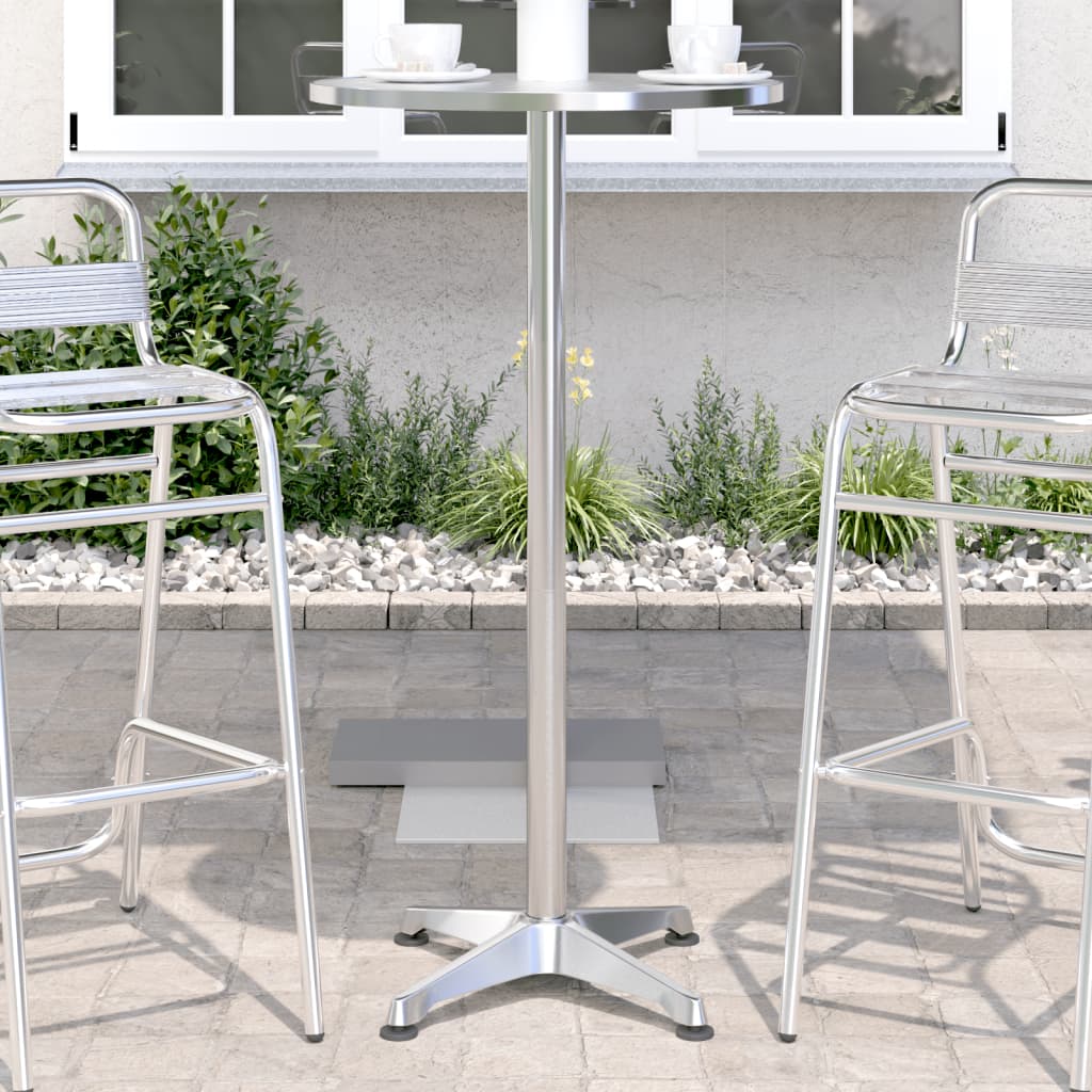 Outdoor Bar Table Height Adjustable Ø Aluminium