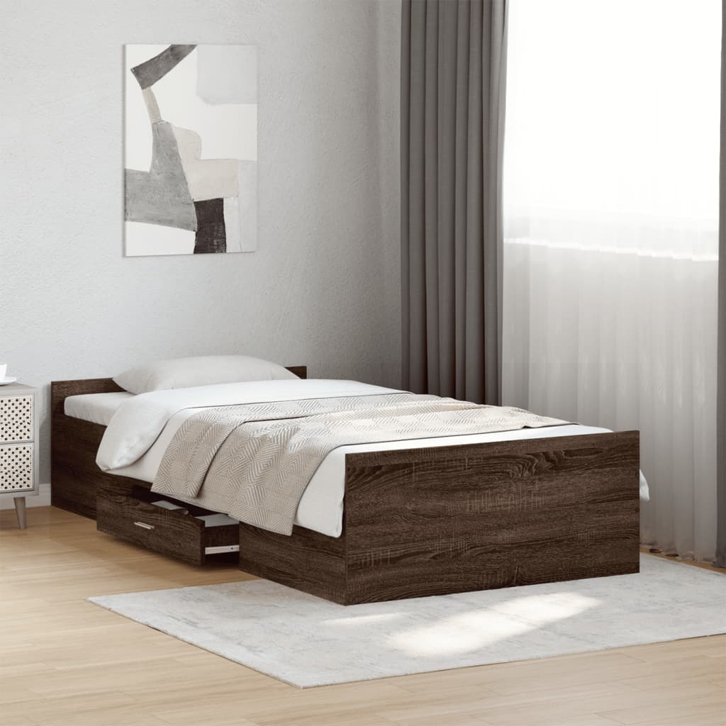 Bed Frame With Drawers Without Mattress Small Single