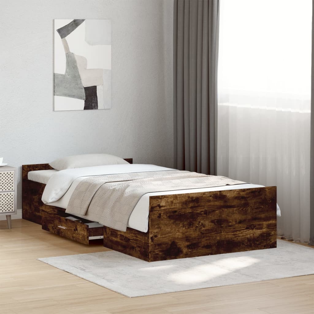 Bed Frame With Drawers Without Mattress Small Single
