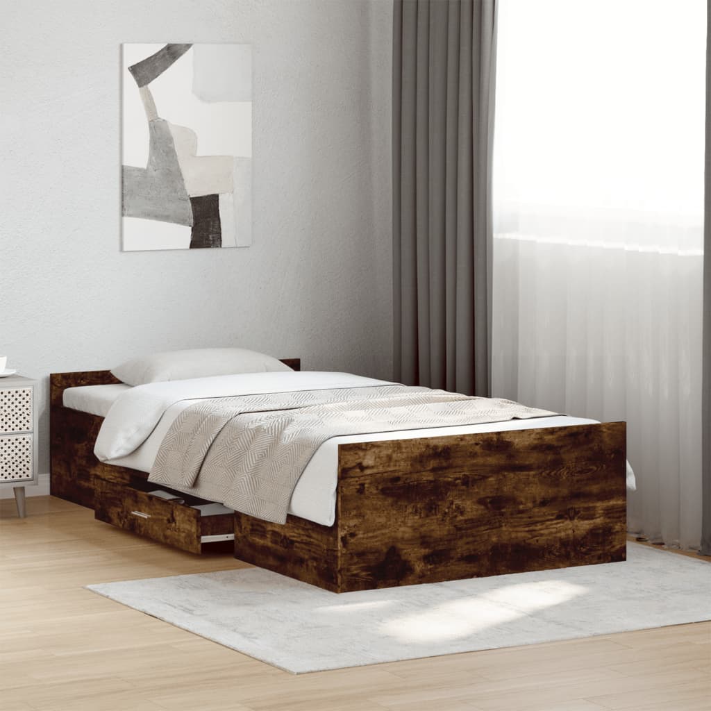 Bed Frame With Drawers Without Mattress Small Single