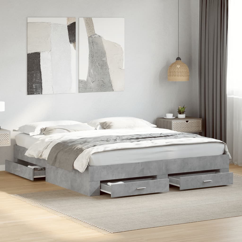 Bed Frame With Drawers Without Mattress