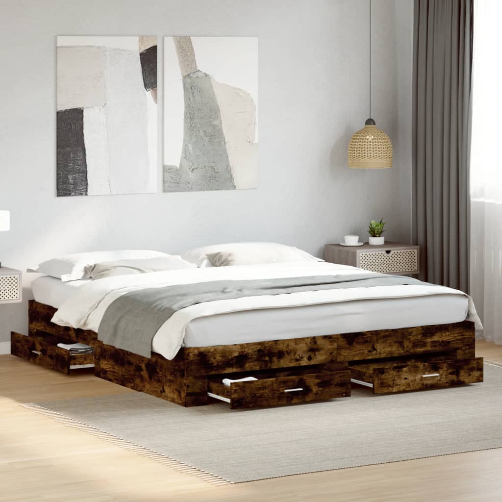Bed Frame With Drawers Without Mattress