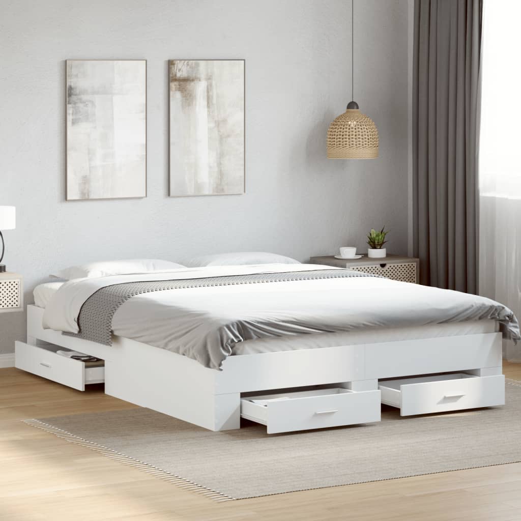 Bed Frame With Drawers Without Mattress