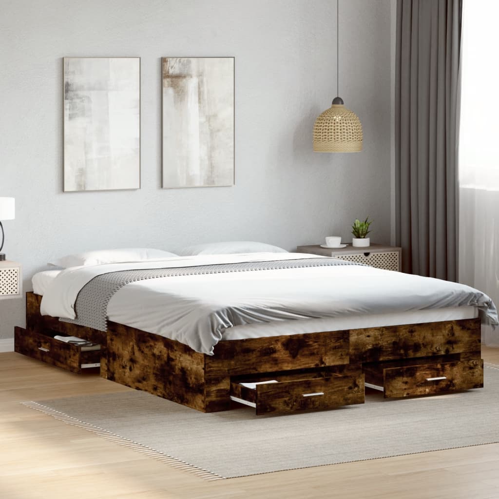 Bed Frame With Drawers Without Mattress