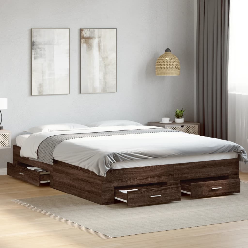 Bed Frame With Drawers Without Mattress
