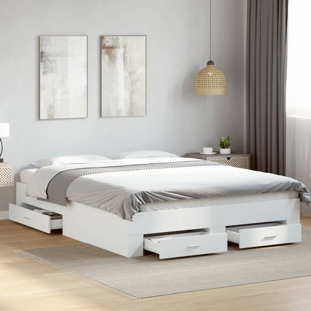 Bed Frame With Drawers Without Mattress