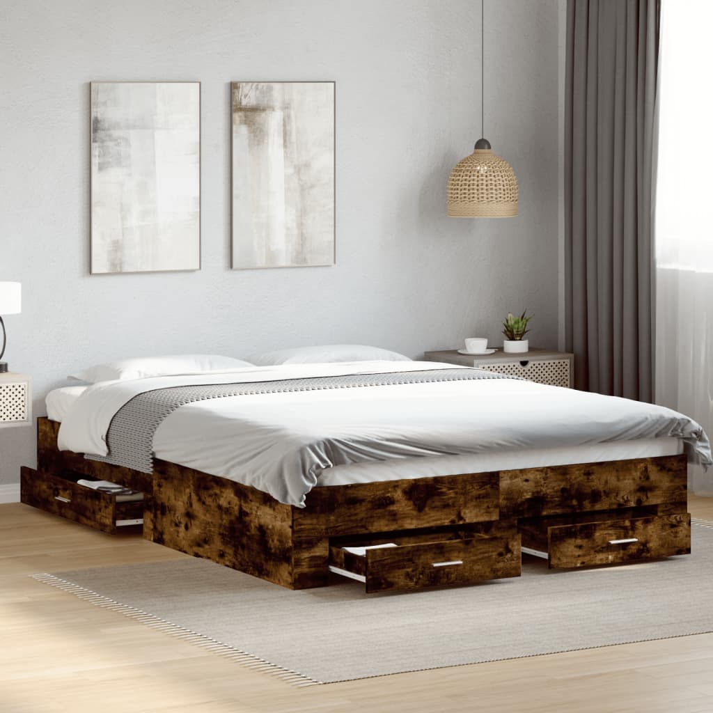 Bed Frame With Drawers Without Mattress